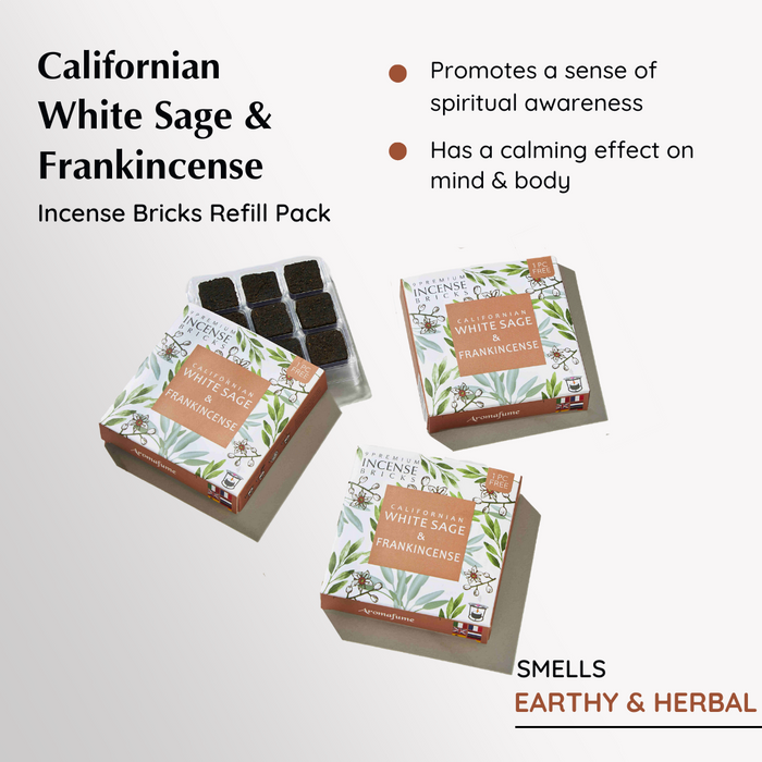 White Sage & Frankincense Smokeless Incense - Purifying Wellness Kit