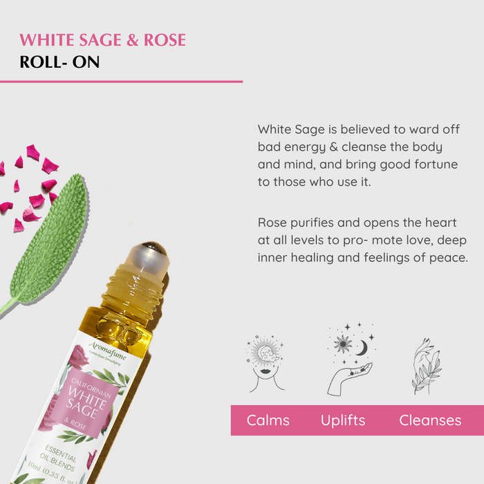 White Sage & Rose Roll-On