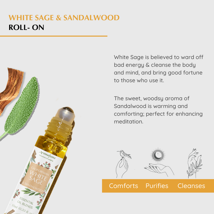 White Sage & Sandalwood Roll-On