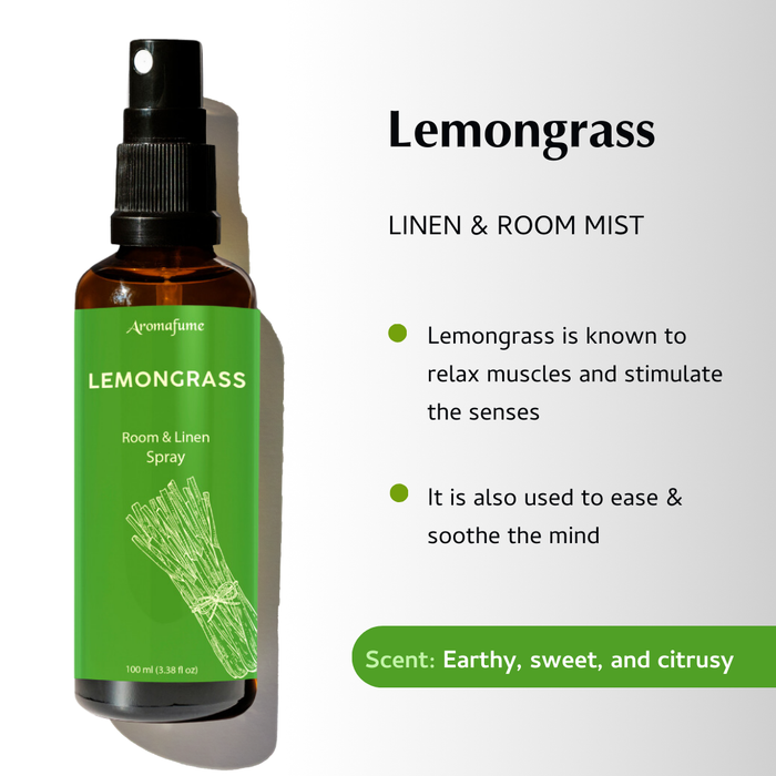 Bergamot + Lemongrass Room & Linen Spray