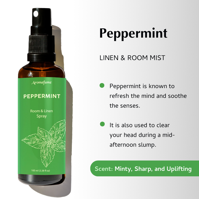 Peppermint + Eucalyptus & Mint Room & Linen Spray