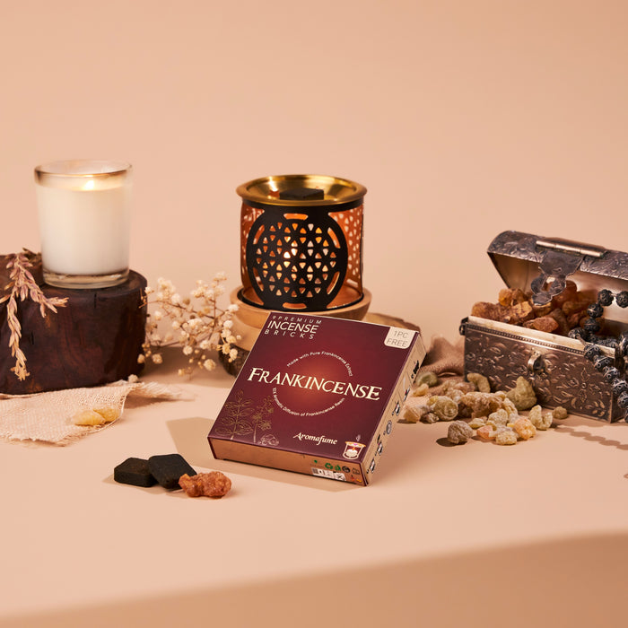 Frankincense Incense Bricks & Burner Set — Aromafume - Discover